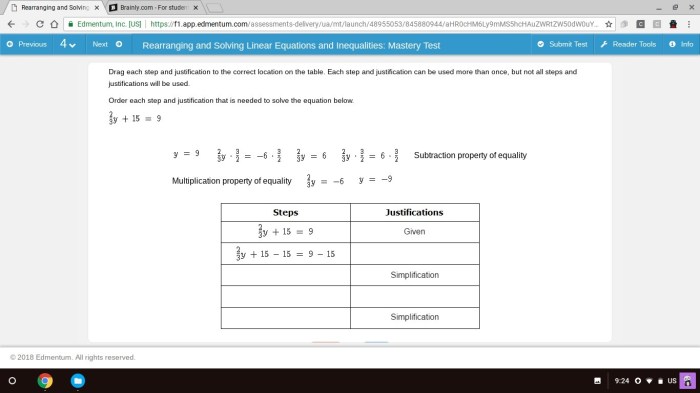 Edmentum algebra 2 unit 1 post test answers