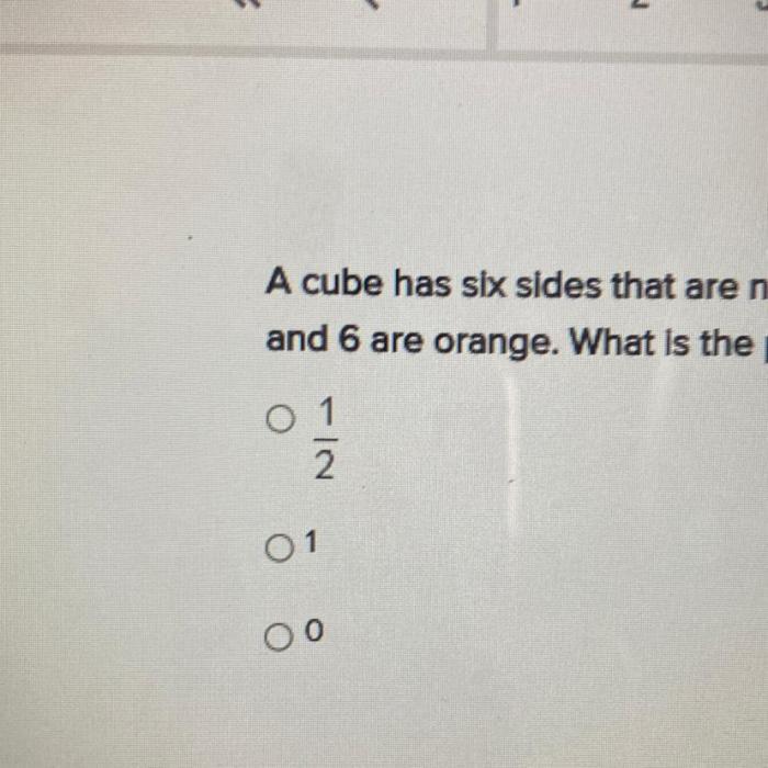 Cube face faces opposite numbering convention each