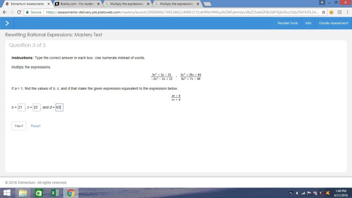 Edmentum algebra 2 unit 1 post test answers