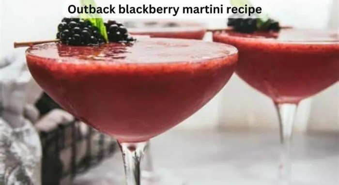 Outback steakhouse blackberry martini recipe